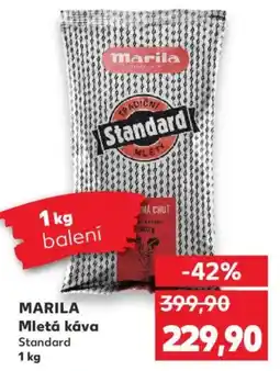 Kaufland MARILA Mletá káva nabídka