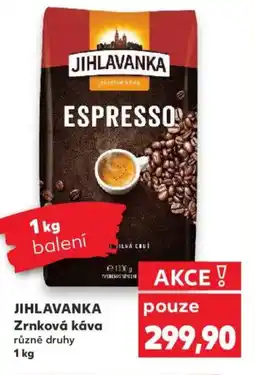 Kaufland JIHLAVANKA Zrnková káva nabídka