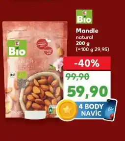 Kaufland Mandle natural nabídka