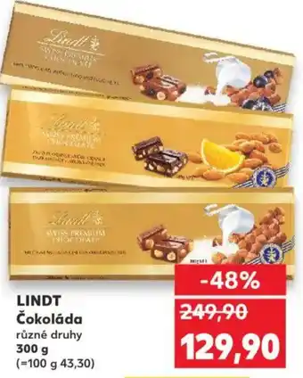 Kaufland LINDT Čokoláda nabídka