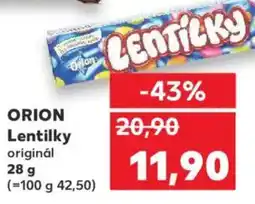 Kaufland ORION Lentilky originál nabídka