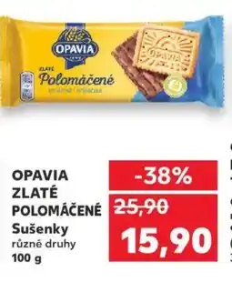 Kaufland OPAVIA Zlaté polomáčené Sušenky nabídka