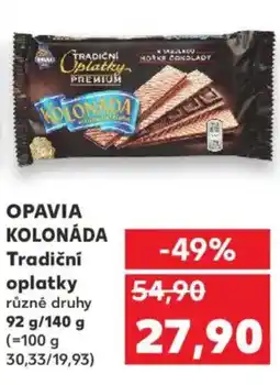 Kaufland OPAVIA Kolonada Tradiční oplatky nabídka