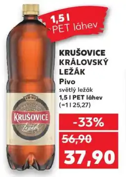 Kaufland KRUŠOVICE Královský Ležák Pivo nabídka