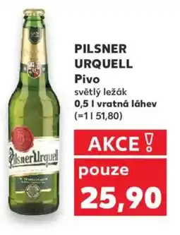 Kaufland PILSNER URQUELL Pivo nabídka