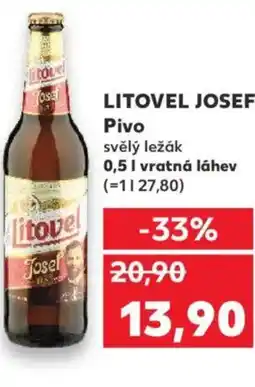 Kaufland LITOVEL JOSEF Pivo nabídka