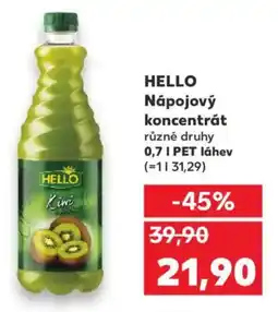 Kaufland HELLO Nápojový koncentrát nabídka