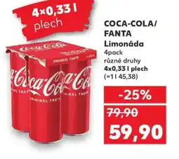 Kaufland COCA-COLA/ FANTA Limonáda nabídka