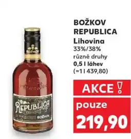 Kaufland BOŽKOV REPUBLICA Lihovina nabídka