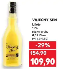 Kaufland VAJEČNÝ SEN Likér nabídka