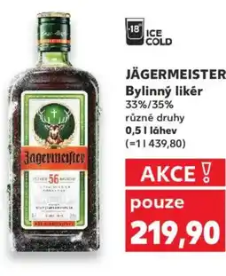 Kaufland JÄGERMEISTER Bylinný likér nabídka