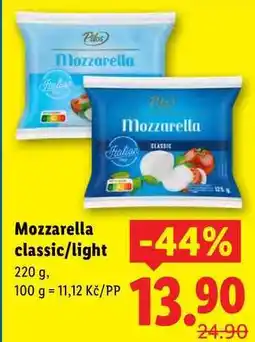 Lidl Mozzarella classic/light, 220 g nabídka
