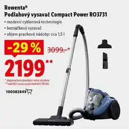 Lidl Rowenta Podlahový vysavač Compact Power RO3731 nabídka