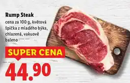 Lidl Rump Steak, cena za 100 g nabídka