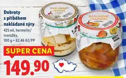 Lidl Dobroty s příběhem nakládané sýry, 425 ml nabídka
