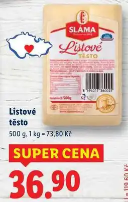 Lidl Listové těsto, 500 g nabídka