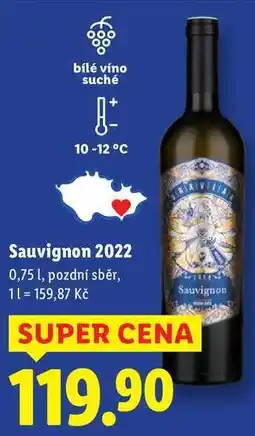 Lidl Sauvignon 2022, 0,75 l nabídka