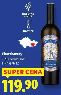 Lidl Chardonnay, 0,75 l nabídka