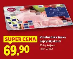 Lidl Vinohradská šunka nejvyšší jakosti, 300 g nabídka