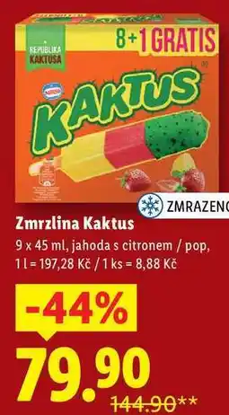 Lidl Zmrzlina Kaktus, 9x 45 ml nabídka