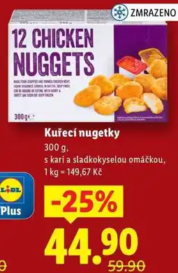 Lidl Kuřecí nugetky, 300 g nabídka
