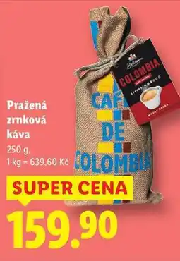Lidl Pražená zrnková káva, 250 g nabídka
