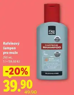 Lidl Kofeinový šampon pro muže, 250 ml nabídka