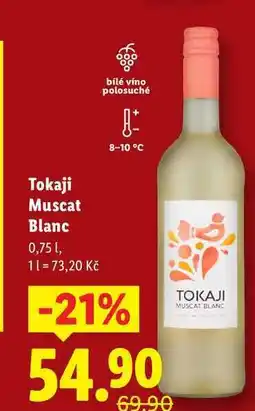 Lidl Tokaji Muscat Blanc, 0,75 l nabídka
