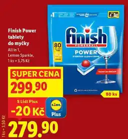 Lidl Finish Power tablety do myčky, 80 ks nabídka