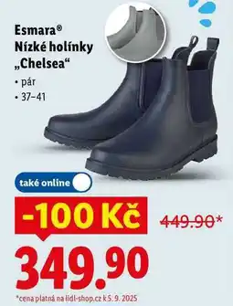 Lidl Esmara Nízké holínky „Chelsea nabídka