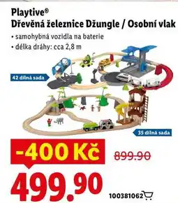 Lidl Playtive Dřevěná železnice Džungle/Osobní vlak nabídka