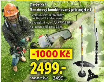 Lidl Parkside Benzínový kombinovaný přístroj 4 v 1 nabídka
