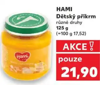 Kaufland HAMI Dětský příkrm nabídka