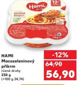 Kaufland HAMI Masozeleninový příkrm nabídka