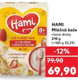 Kaufland HAMI Mléčná kaše nabídka