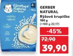 Kaufland GERBER NATURAL Rýžová krupička nabídka