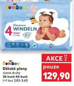 Kaufland Kuniboo Dětské pleny nabídka