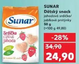 Kaufland SUNAR Dětský snack nabídka