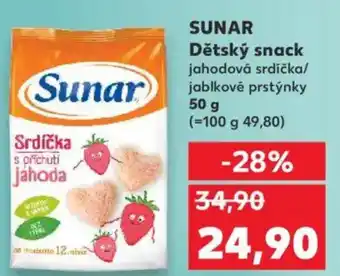 Kaufland SUNAR Dětský snack nabídka