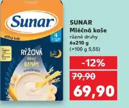 Kaufland SUNAR Mléčná kaše nabídka