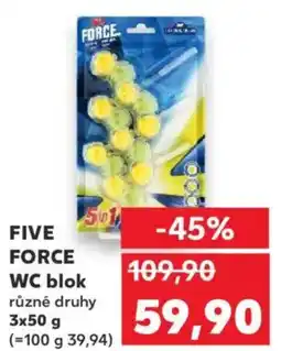 Kaufland FIVE FORCE WC blok nabídka