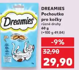 Kaufland DREAMIES Pochoutka pro kočky nabídka