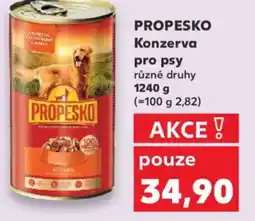 Kaufland PROPESKO Konzerva pro psy nabídka