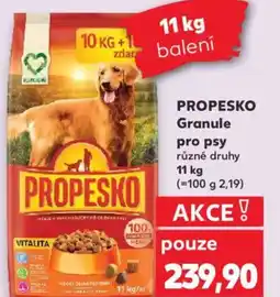 Kaufland PROPESKO Granule pro psy nabídka