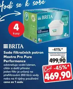 Kaufland BRITA Sada filtračních patron Maxtra Pro Pure Performance nabídka