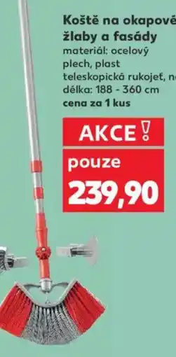 Kaufland Koště na okapové žlaby a fasády nabídka