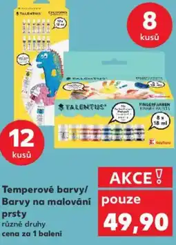 Kaufland Temperové barvy/ Barvy na malování prsty nabídka