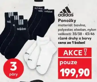 Kaufland Adidas Ponožky nabídka