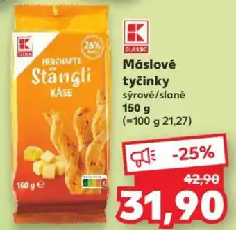 Kaufland Máslové tyčinky sýrové/slané nabídka