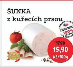 RABBIT řeznictví ŠUNKA z kuřecích prsou 100g nabídka